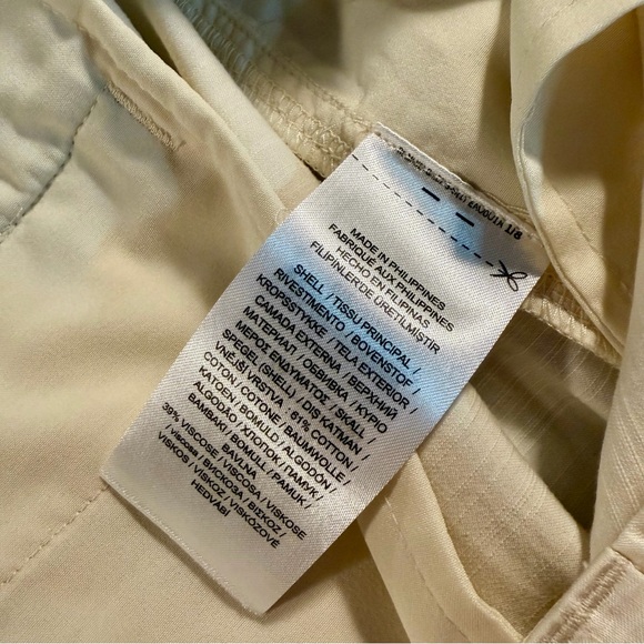 NWT Lauren Ralph Lauren ‘Women’s Shantung Wide-Leg Cargo Pants’ in Winter White - Picture 12 of 16